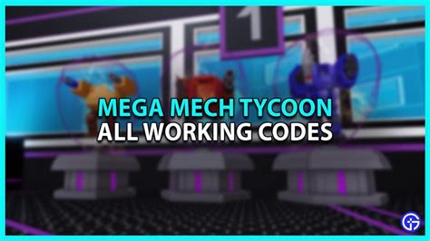 mega mech tycoon codes|mecha simulator codes.